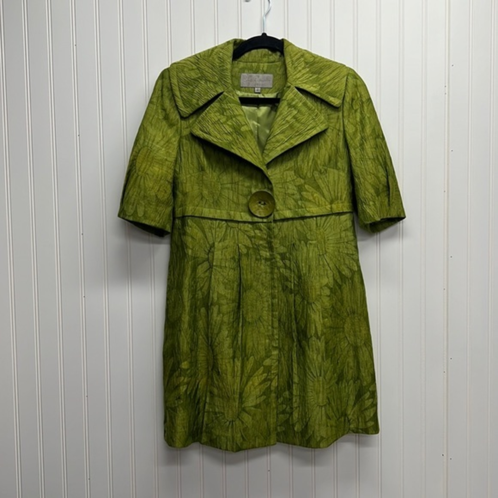Earl Rutenberg Crinkled Flower Print‎ Jacket